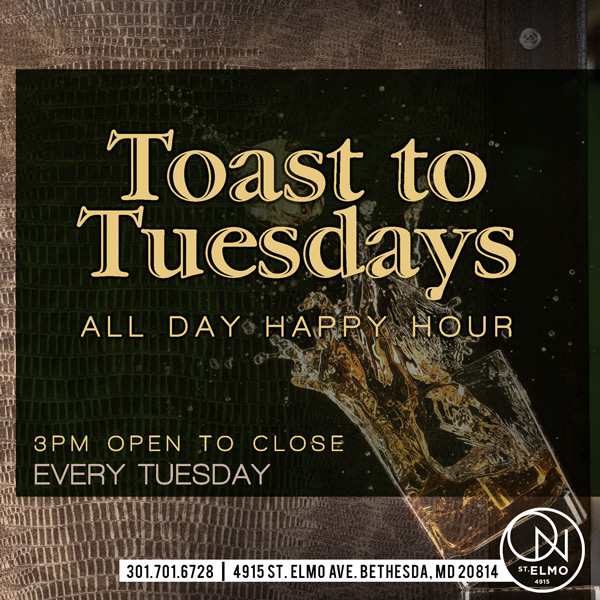 Tuesday All Day Happy Hour